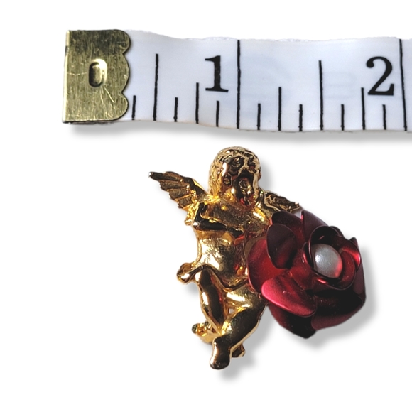 Cherub Rose Brooch - Picture 6 of 6